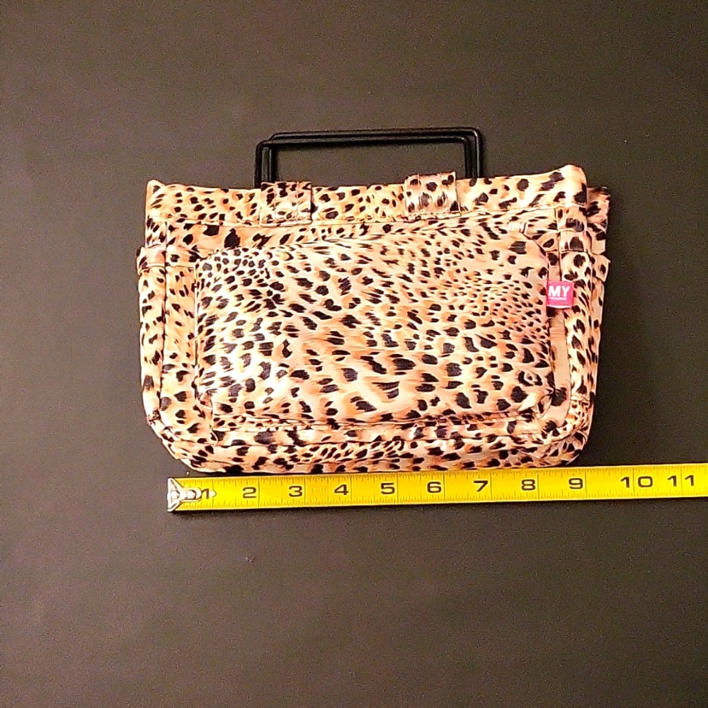 NEW Leopard Satin Purse Organizer/Insert! 13 Pockets! - Picture 7 of 8